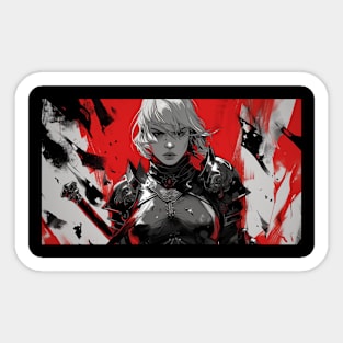 Female Paladin Warrior Knight Cleric DnD Sticker